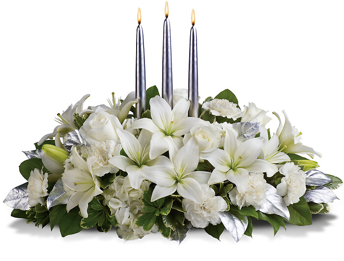 Silver Elegance Centerpiece