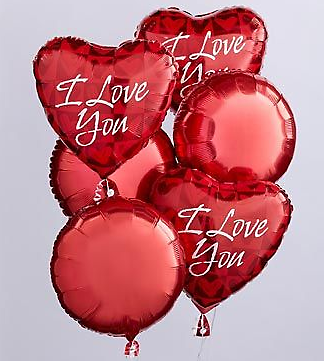 I Love You Balloon Bunch