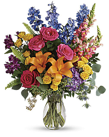 Colors of the rainbow boquet