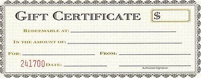 Gift Certificate